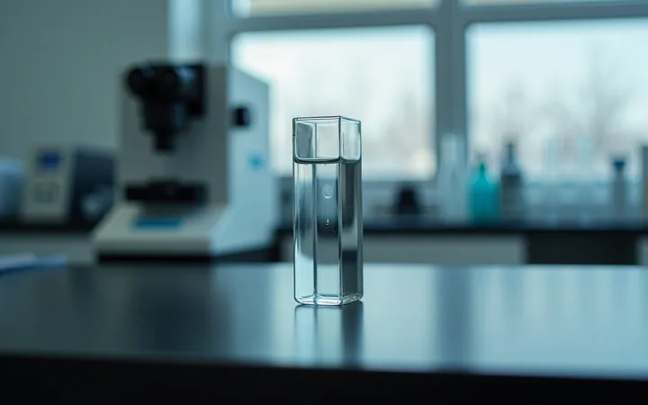 A UV spectrum with the 280 nm peak marked, beside a flat trace from a peptide with no aromatic residues