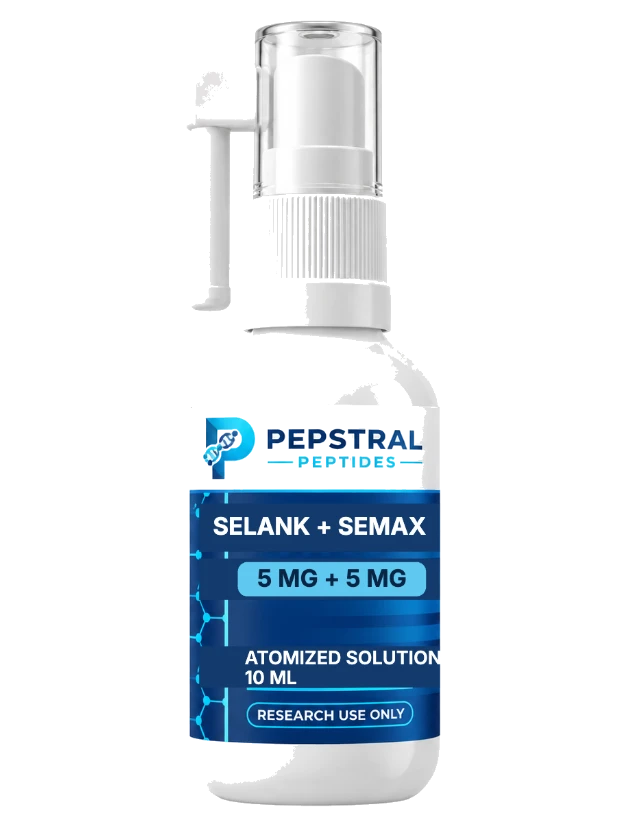 Pepstral Selank and Semax liquid spray, 10 mL metered research solution