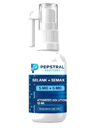 Pepstral Selank and Semax liquid spray, 10 mL metered research solution