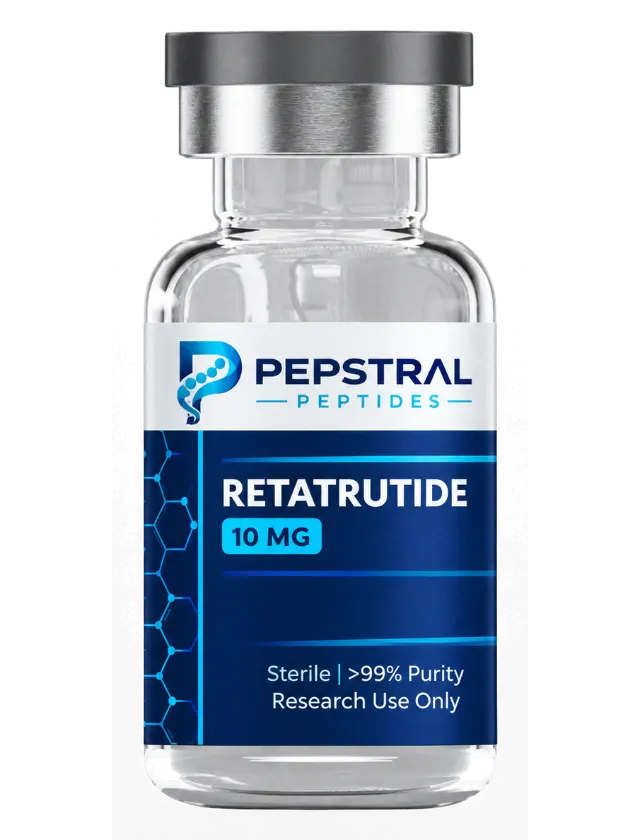 PEP-RTA-3 10 mg research peptide vial with lot RETA10-0803 label