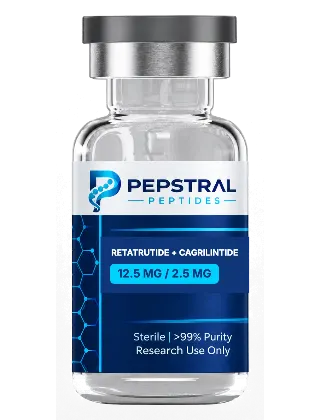 Retatrutide + Cagrilintide 12.5 mg / 2.5 mg research peptide vial