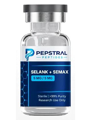 Selank + Semax 5 mg / 5 mg research peptide vial