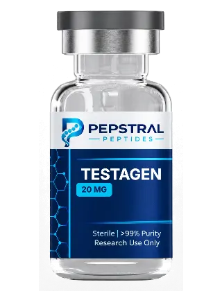 Testagen 20 mg research peptide vial