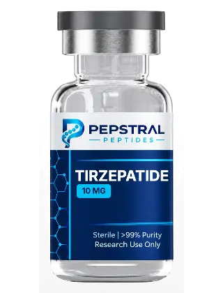 Tirzepatide 10 mg research peptide vial